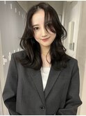 韓国ヘアイメチェンハッシュカット似合わせカットレッドブラウン