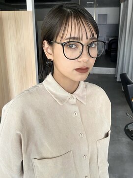 ラミエバイメルト 下北沢(lamie by melt) 花田/切りっぱなしボブ/美髪/ピンクブラウン/グレージュ/下北沢