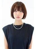 乾かすだけでまとまるナチュラルショートボブ