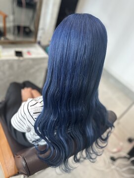 シエル 羽生店(Ciel) サファイアブルー　アンブレラカラー　イメチェンスタイル