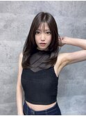 ワンホンレイヤーカット×モカアッシュ