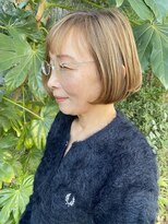 サラ 山口店(SARA)&nbsp;ダメージレス脱グレーカラー、ふんわりミセスボブ