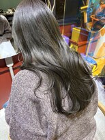 ローレンジウ(LOREN JU)&nbsp;透明感髪質改善ベージュダブルカラーミルクティーグレージュ