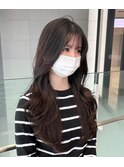 韓国へア/レイヤー/顔周り/ボブ/透明感カラー
