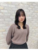 外ハネロング ナチュラルブラウン