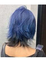 ヘアーテラスエム 奈良店(hair terrace M) 【ブルー】【インナーカラー】【ブラック】