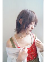 イツキ ヘアーデザイン(ITSUKI hair design) 大人可愛い小顔カットラベンダーハイライトカラー愛されミディ