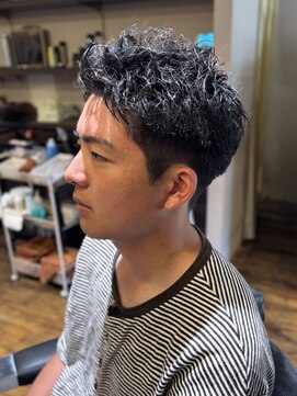 エクファフォーメン(EX-FA FOR MEN) サーフカール/スパイキーショート/ブルーブラック/瀬田