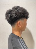 メンズショート　パーマ