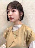 ボブ/インナーカラー/デザインカラー/フェイスフレーミング/韓国