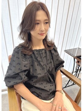 リンクス 東戸塚店(LINKS) くびれセミロング×ハイレイヤー×オリーブグレージュ