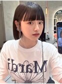 丸みを残した大人可愛い縮毛矯正ボブ