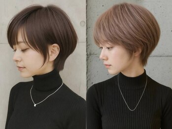 ロハスバイケンジ(LOHAS by KENJE)の写真/くびれ/丸み/立体感。骨格に合わせたショートで「誰かに見せたくなる髪」へ。再現性の高いカット技術が人気