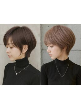 くびれ/丸み/立体感。骨格に合わせたショートで「誰かに見せたくなる髪」へ。再現性の高いカット技術が人気