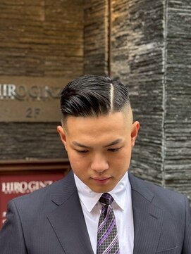 ヒロギンザ 神田店(HIRO GINZA) 七三フェード