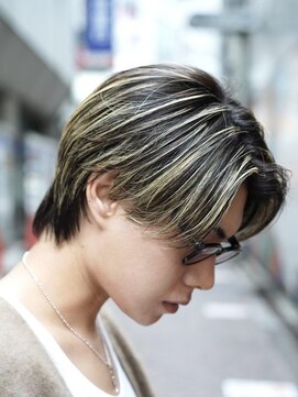 フィフス 渋谷(fifth) ニュアンスパーマハイライトカラーセンターパートメンズヘア渋谷