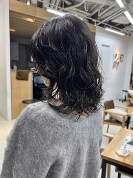 ミィ 表参道(mee.) 似合わせカット ボブパーマ パーマ  切りっぱなしボブ