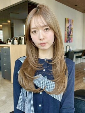 ケーツー エソラ池袋店(K-two) 柔らかロングレイヤーカット*ロングヘア*顔周りカット*髪質改善
