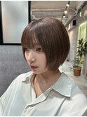 小顔ショート.レイヤーボブ.ショートカット.ボブウルフ.