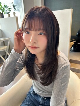 アム(amu) 髪質改善酸性ストレート/巻けるストレート/レイヤーロング