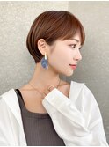 ハンサムショート/丸みショートボブ/20代30代40代50代/顔周り
