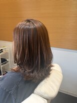 ビーアップヘアー(be:up hair) 縮毛矯正でまとまる艶髪ミディ