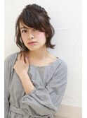 ボブでもアレンジ！！　　【外はねハーフアップ】