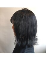 アウルム 下北沢(aurum)&nbsp;【ミディアム】暗髪ネイビー