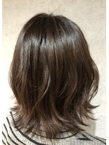 ヘアサロンM 新宿&nbsp;外ハネボブ/アッシュブラウン/ネオウルフ/デザインカラー