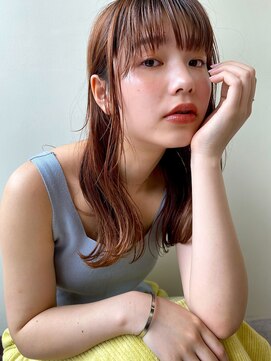 ガレージ バイ グリーン 原宿 表参道(Garage by green) 【loki】セミロング×モカベージュ