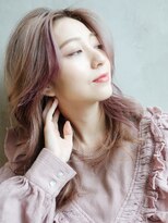 アルバム 銀座(ALBUM GINZA) ラフウェーブ_ウェーブパーマフォギーベージュ耳かけ_37659