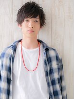 モッズヘア メン 新所沢店(mod's hair men)&nbsp;黒髪でキマルこなれ感！くせ毛ショートマッシュD