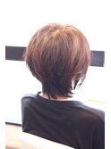 ハナヘナカラーショートヘア