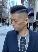 40代50代男性髪型イケてるおじさま風外国人バーバーカット