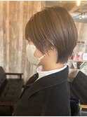 ハンサムショート　直毛ショート　オイルでタイト仕上げ☆