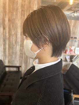 アルム(hair salon Alum) ハンサムショート 直毛ショート オイルでタイト仕上げ☆