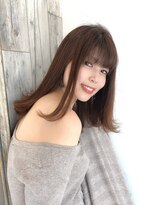 ネウィ 梅田(newi)&nbsp;◆長め前髪/マロンブラウン/ふんわり/20代/30代