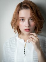 カバーヘアアンドスパ ブリス 浦和(COVER HAIR&SPA bliss)&nbsp;ブラッドオレンジラフふんわりカール金髪ボブx浦和10代20代30代