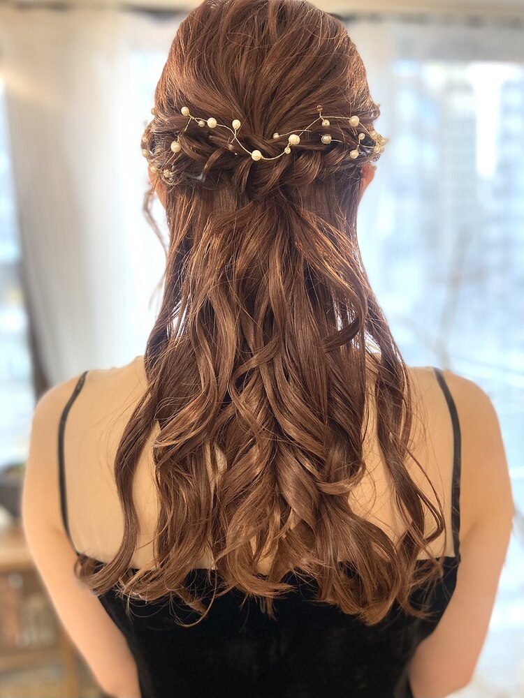 結婚式・卒業式・ヘアセット・ハーフアップ：L177926255 