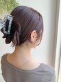 ワゴンヘアー(wagon hair) お帰りの際に、簡単なアレンジもできますよ。