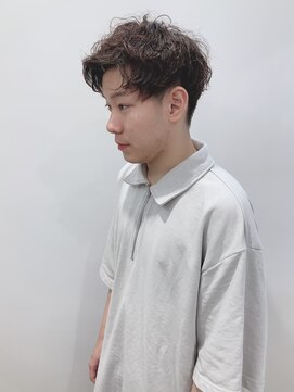 モリオフロムロンドン 松戸店(Morio from London) 【松戸 岩口】パーマ残りアップバングマッシュショート