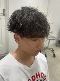 波巻きパーマツイストスパイラルパーママッシュメンズ名駅