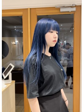 スタン 渋谷(Stam) 黒髪/ボブルフ/ネビージュ/小顔/ワンレン[渋谷駅/ダブルカラー]