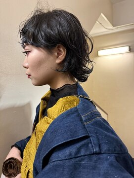 ソイ コンク 下北沢(soi conc) 【nuance】レイヤーボブ_ワイドバング_アッシュカラー