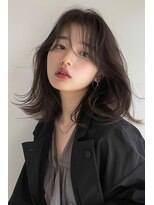 ラナ 新宿(lana)&nbsp;くびれヘア/ミディアム/韓国レイヤー【lana hair 新宿】
