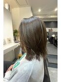 外はねボブ/透明感/赤み消し/外国人風/白髪ぼかし/ハイライト