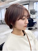 丸みショート　ショートボブ　大人ショート　福岡ショート