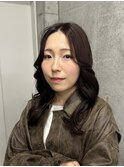 ピンクラベンダーブラウン × ゆるウェーブロング*