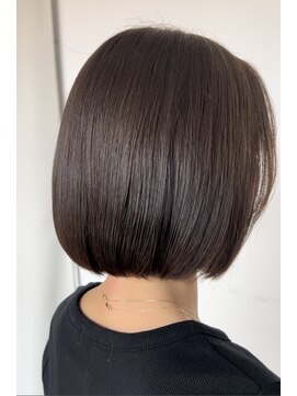 プレジール(Plaisir) 髪質改善 ツヤ髪ハイトーンブラウン柔らかストレートミディ