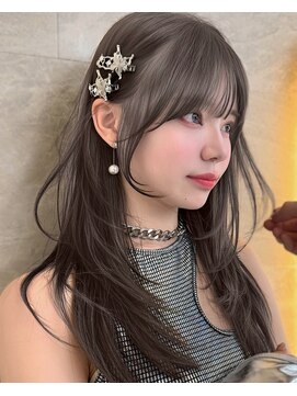 ロンドガーネット 池袋(Lond garnet) ミニウルフレイヤーカット顔周り前髪韓国ミディアムロング/池袋